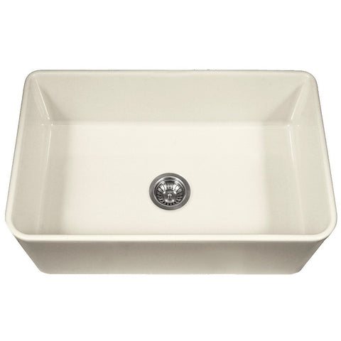 Houzer Ptg 4300 Platus Series 33 Inch Apron Front Fireclay Single Bowl Kitchen Sink