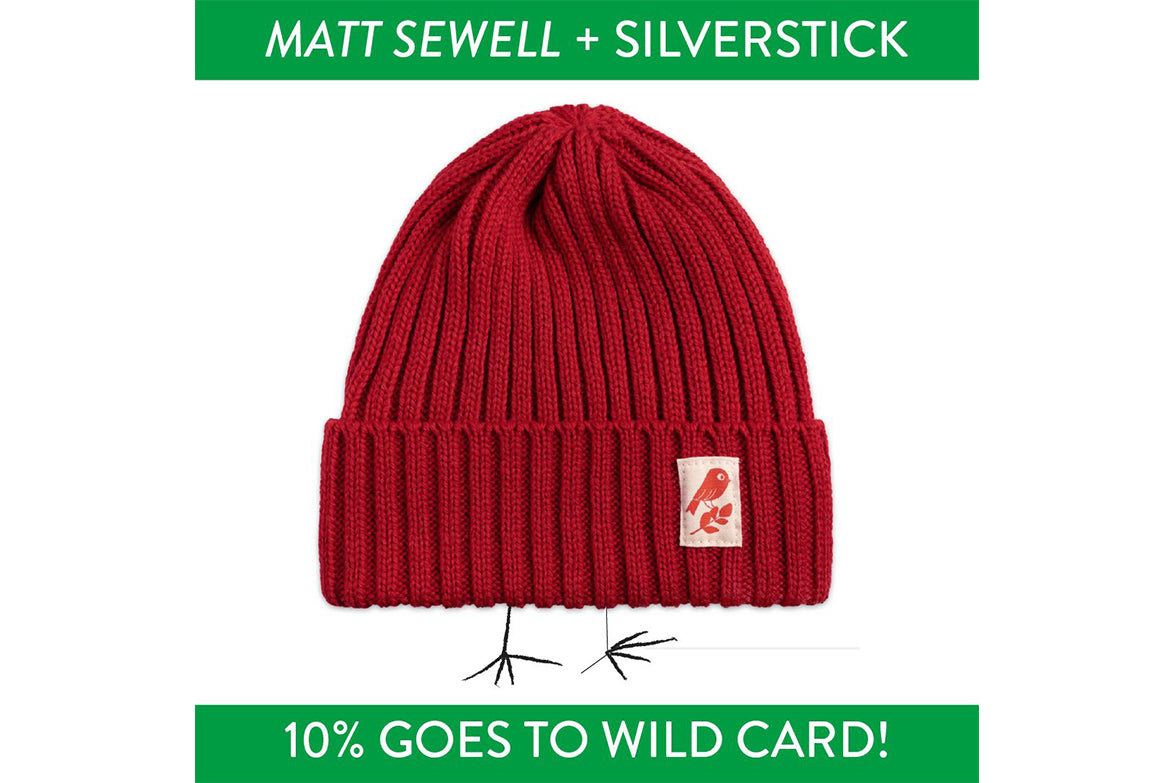 Matt Sewell Silverstick Wildcard Red Bird Beanie