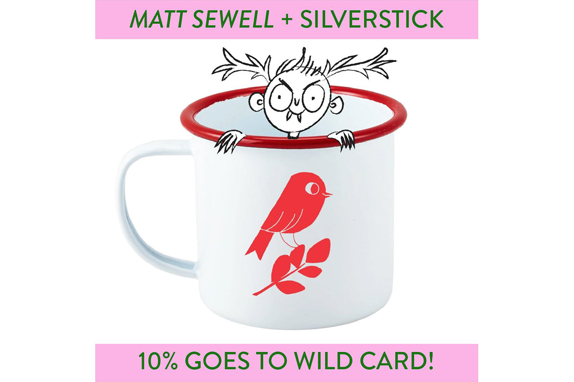 Matt Sewell Silverstick Wildcard Red Bird Mug