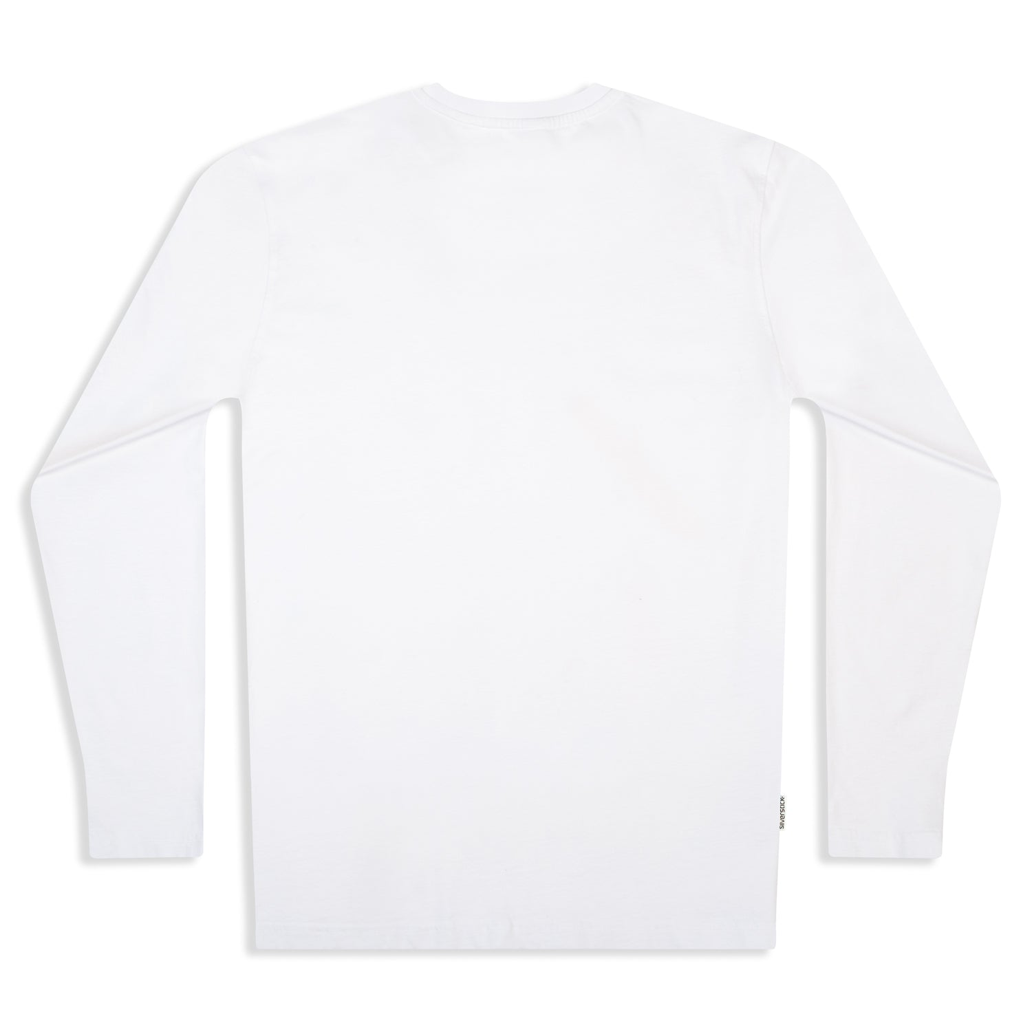 Mens Adventure Organic Cotton Long Sleeve T Shirt White | Silverstick