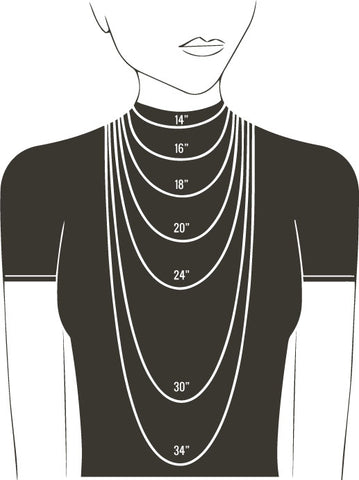 Finding the Right Necklace Length (Charts Included) | FARUZO