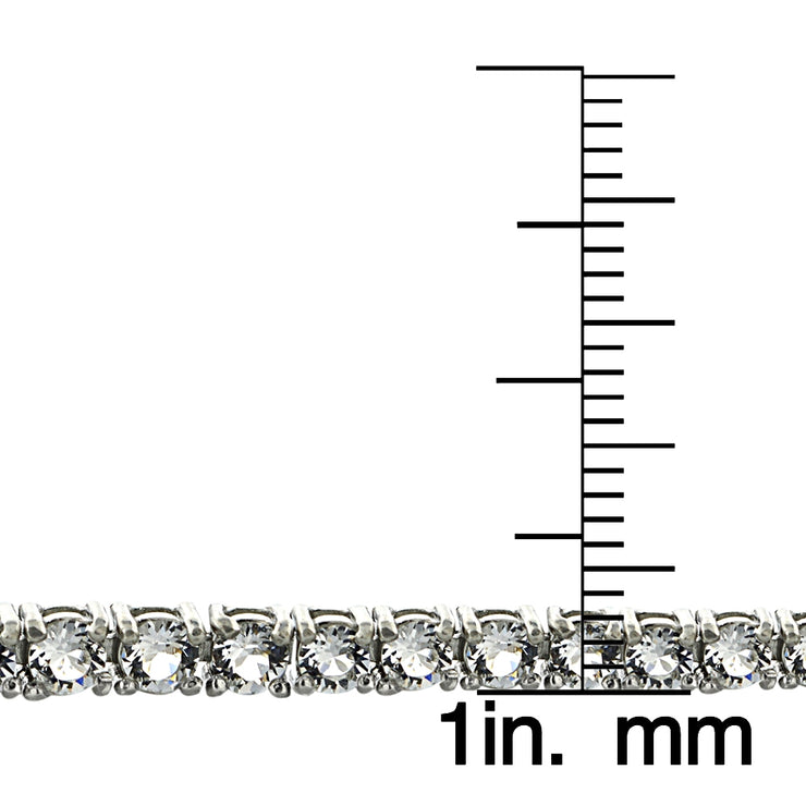 Sterling Silver Swarovski Elements Adjustable Bracelet