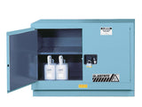 ChemCor® Under Fume Hood Corrosives/Acids Safety Cabinet, Cap. 31 gal., 1 shelf, 2 m/c doors
