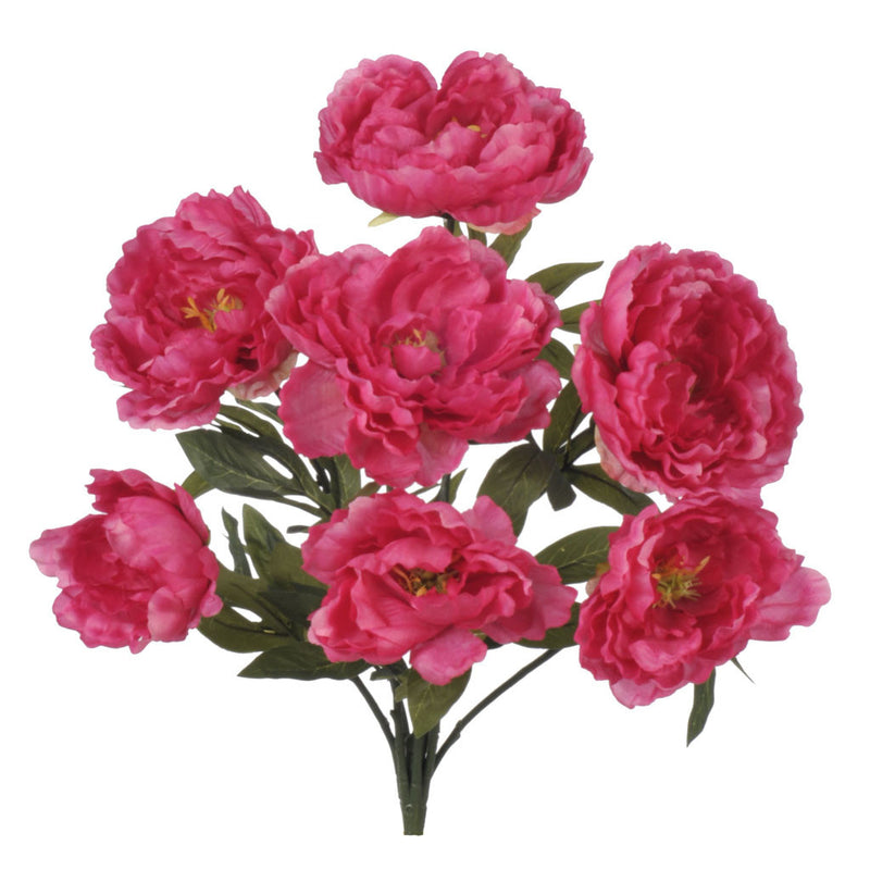 Artificial Inch Pink Peony Bush House Of Silk Flowers