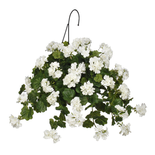 House of Silk Flowers Artificial Fern Hanging Plant in Beehive Basket