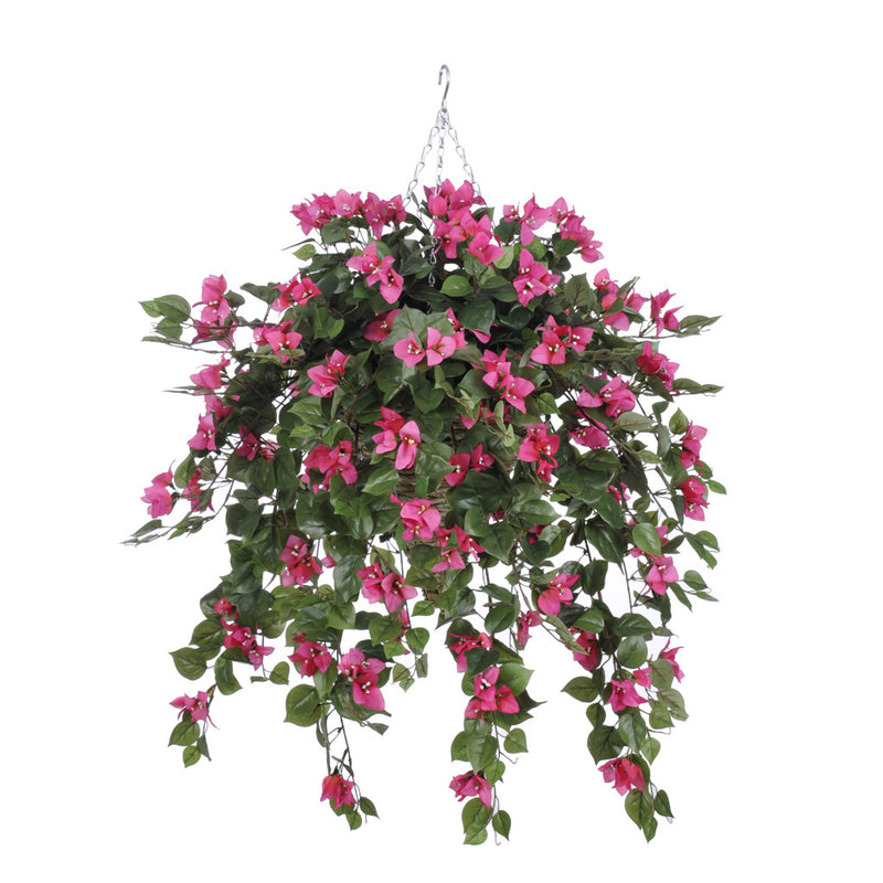 Artificial Mini Bougainvillea Hanging Basket – House of Silk Flowers®