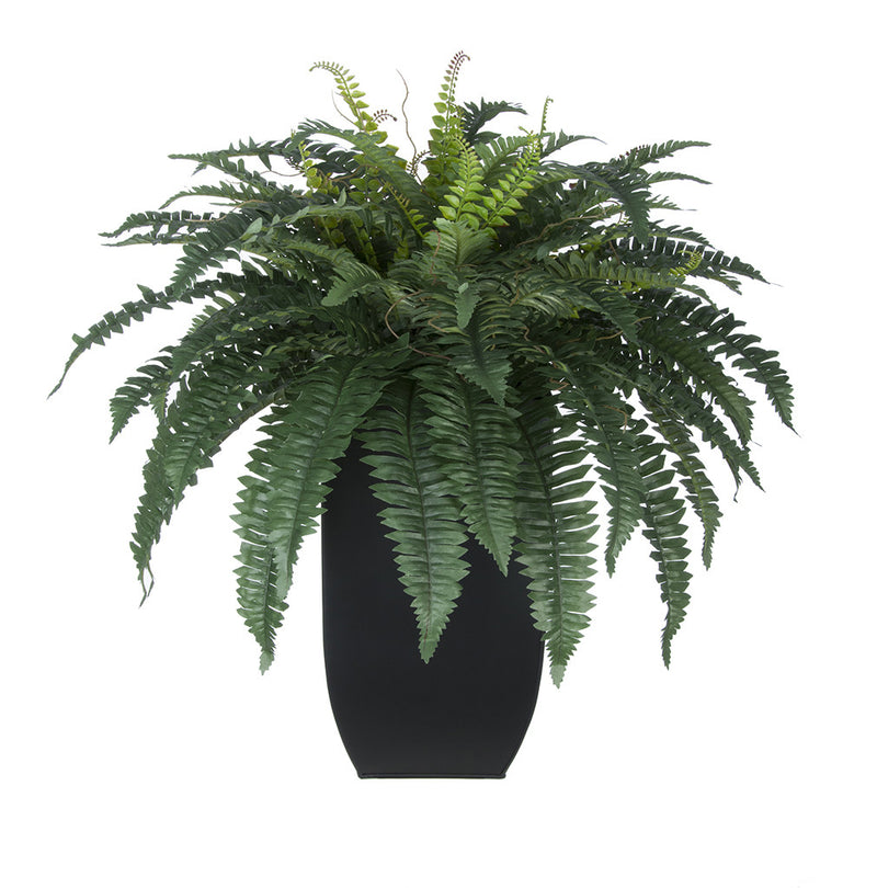 Artificial Fern In Tapered Zinc Planter House Of Silk Flowers