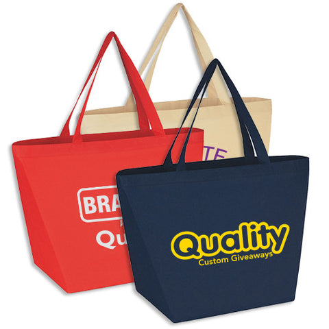 Polypropylene Non-Woven Budget Shopper Tote Bags - Tote Bags with Logo ...