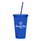 Double Wall Acrylic Tumbler with Straw (16 oz.) (Q688311)