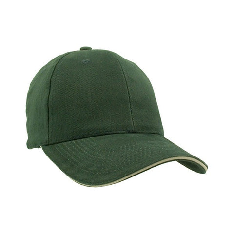 Heavyweight Washed Brushed Twill Sandwich Cap - Caps with Logo - Q73965 QI