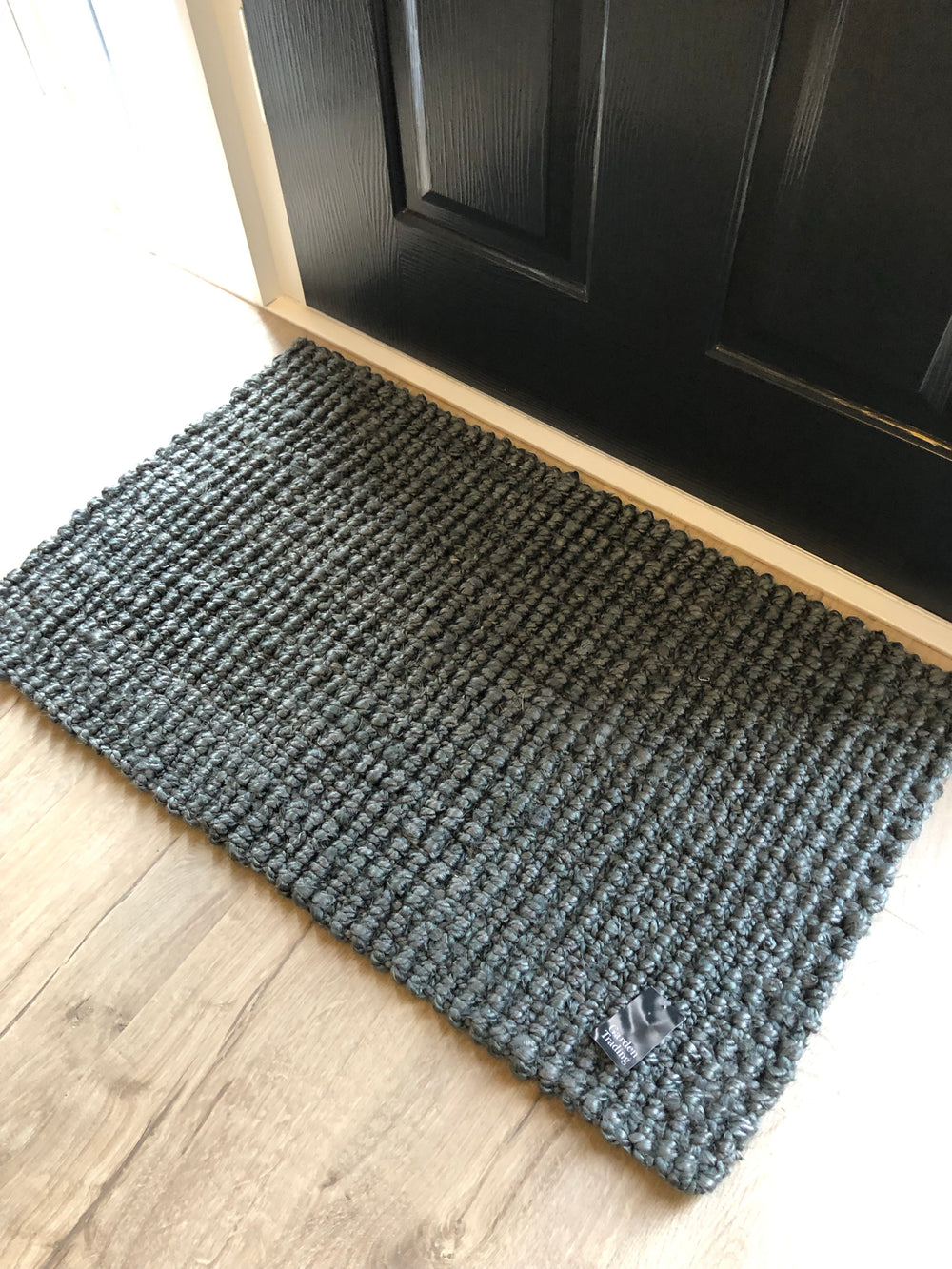 Charcoal Jute Indoor Door Mat Abode