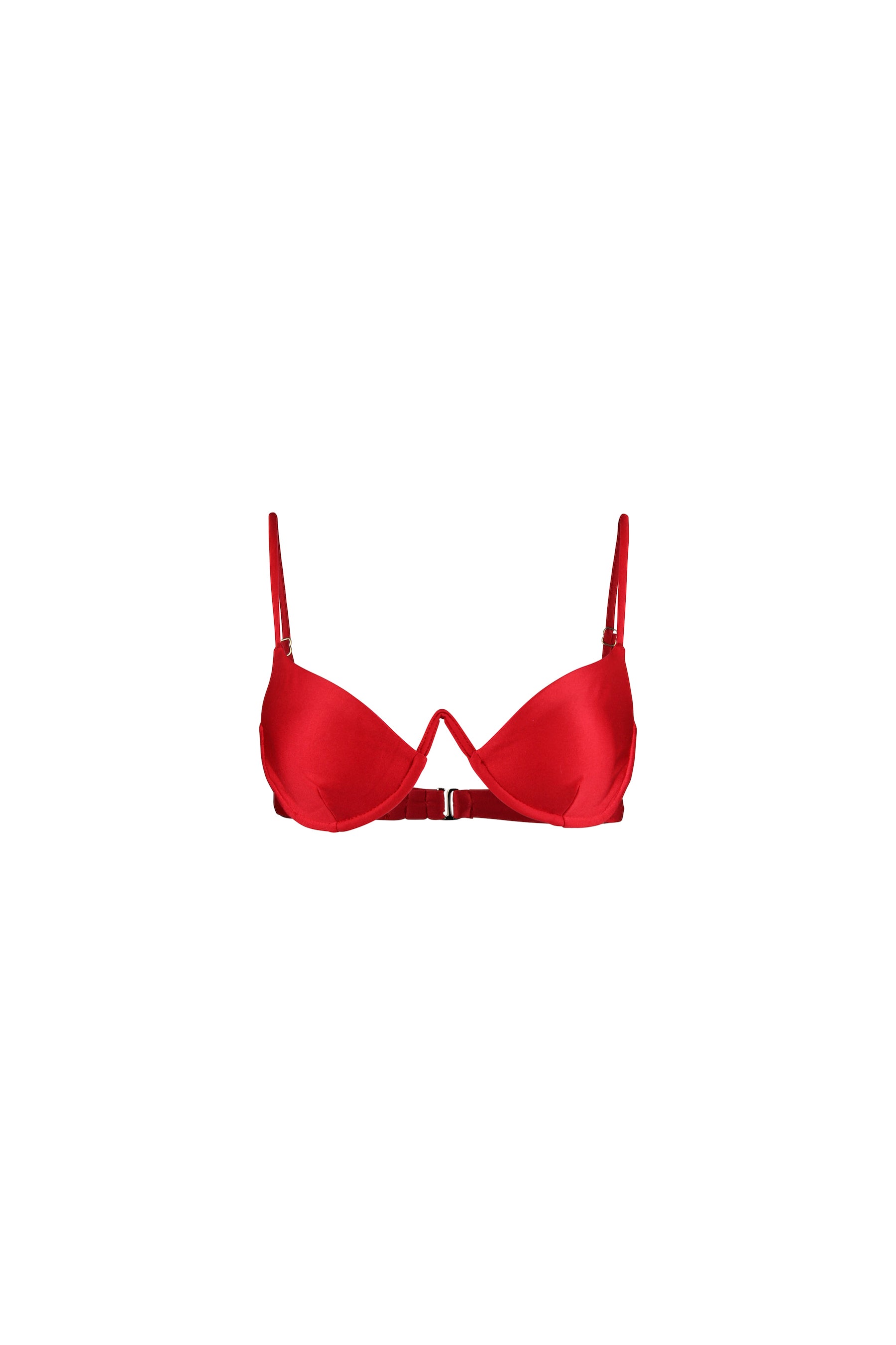 Image of V Underwire Bra (Scarlett Red)