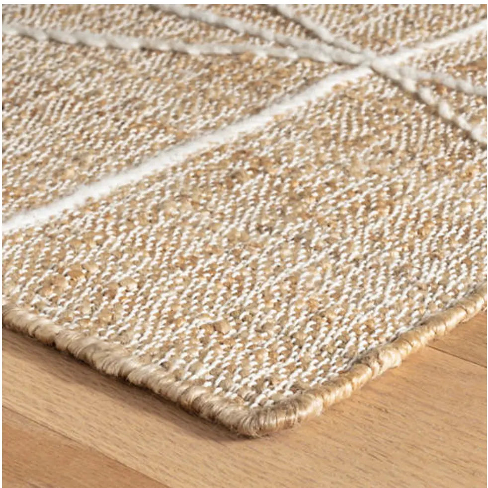 Simba Ivory Woven Jute Rug - Home Smith