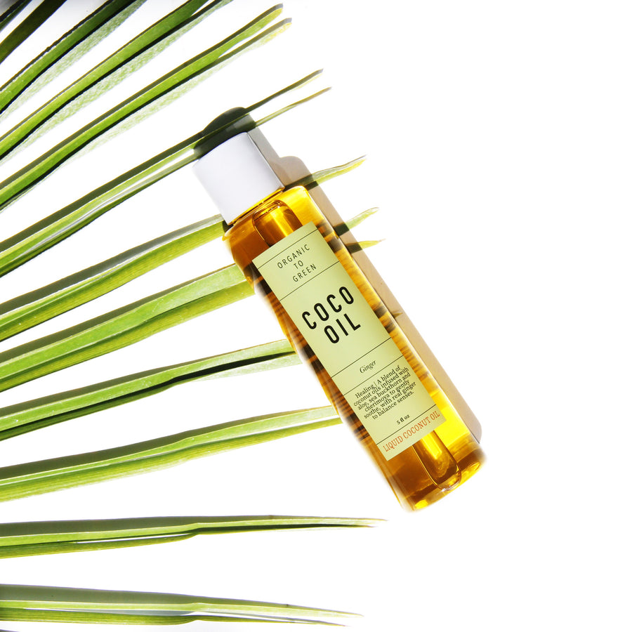 Liquid Coconut Oil Ginger - Healing Coco Oil – Organic to Green, Inc.