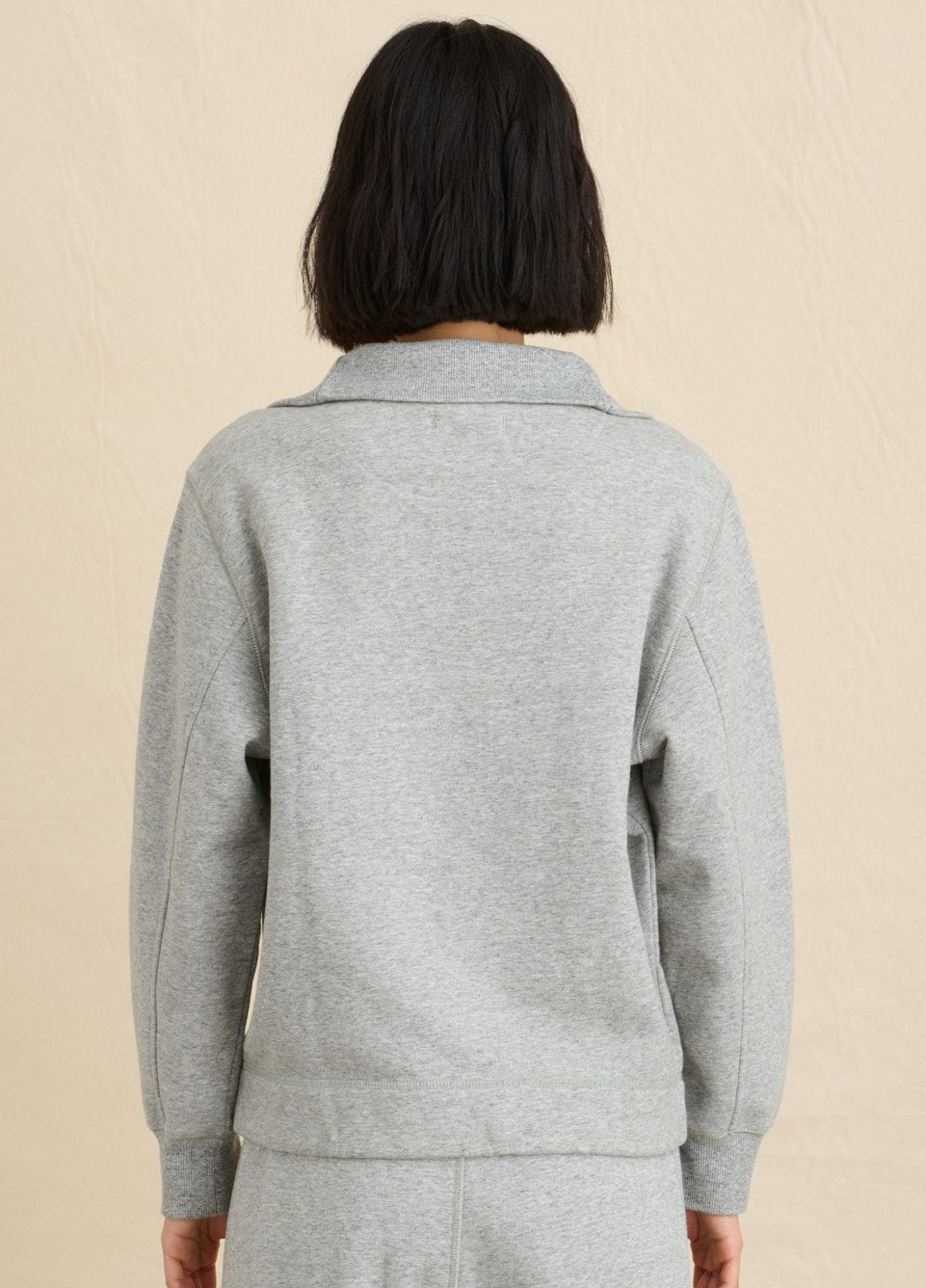 Alex Mill Crosby Half Zip Pullover, Heather Grey