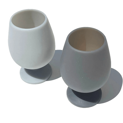 Stemm - Unbreakable Silicone Wine Glasses in Grey