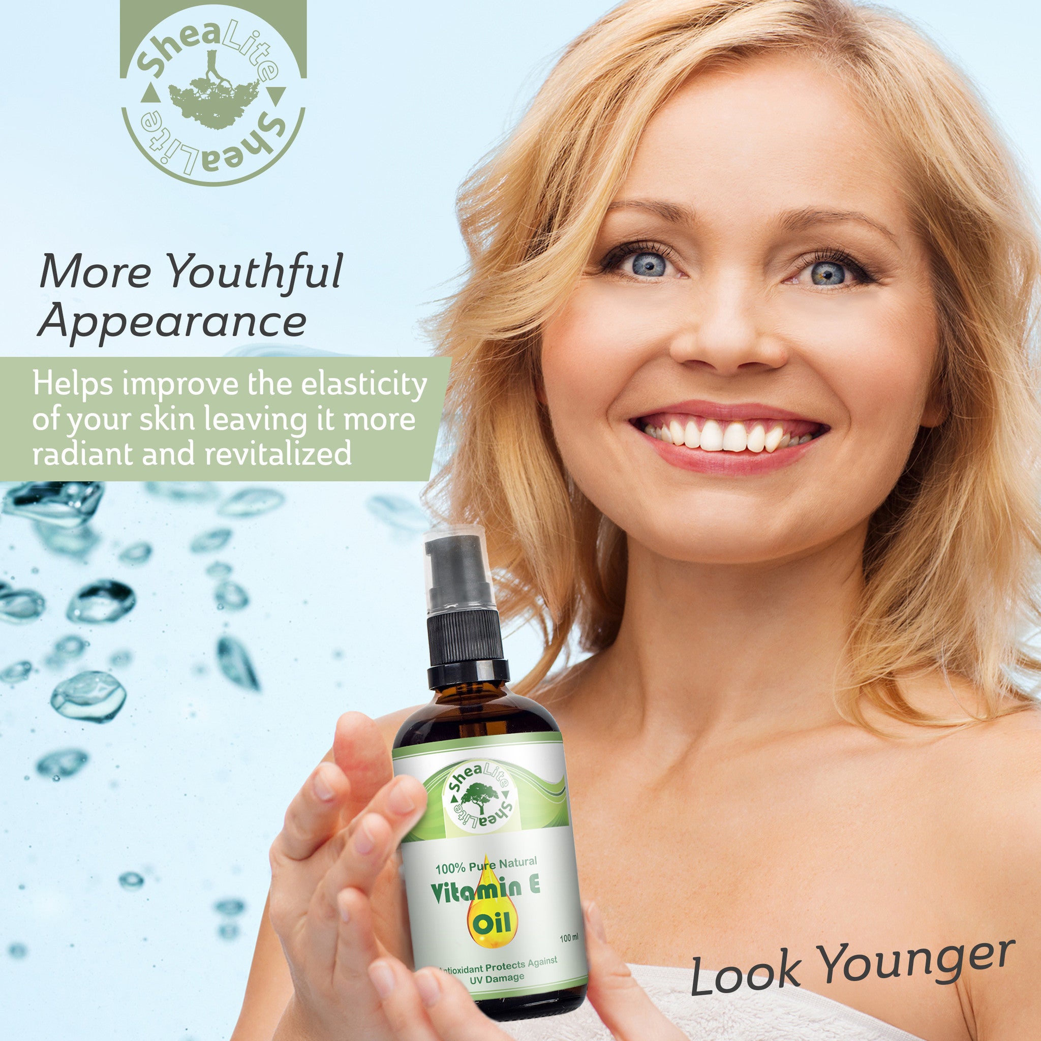 Vitamin E Oil 100 Natural Pure Shealite Skin Care