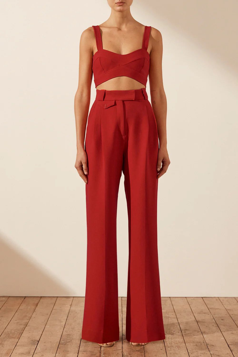 SHONA JOY RIBIERO HIGH WAISTED RELAXED PANT