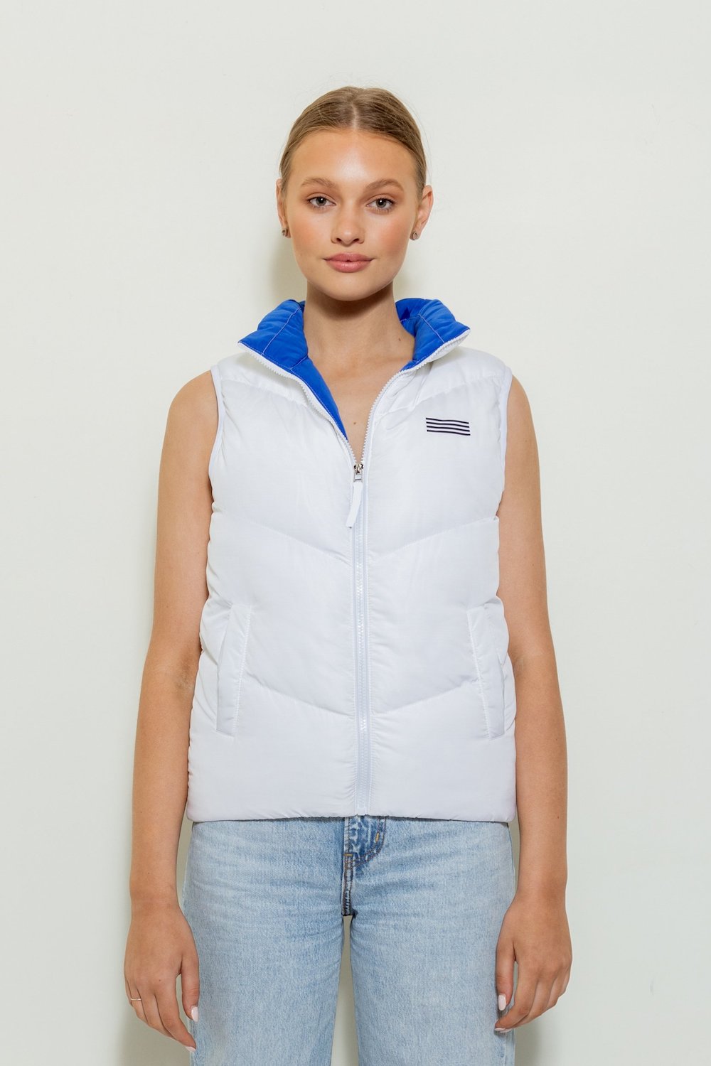 white down vest