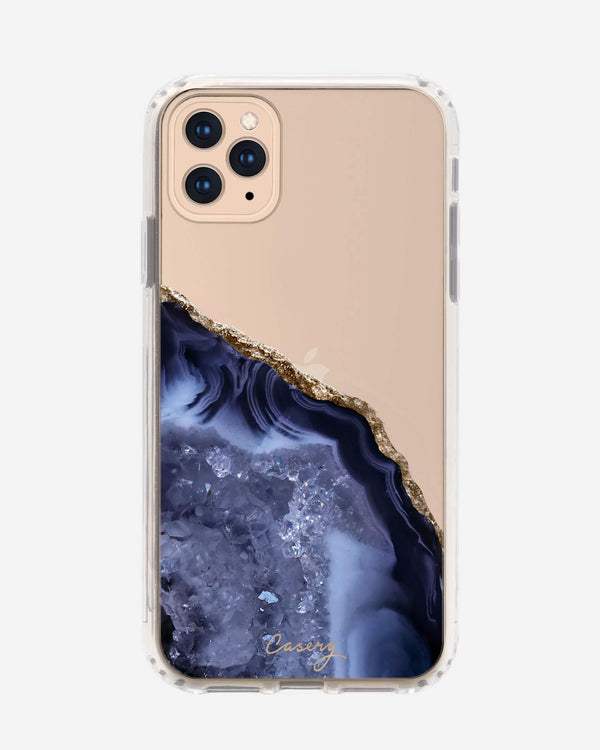 Dark Blue Agate Clear Case Iphone 11 Pro Max Casery