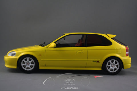 1 18 Honda Civic Type R Ek9 Yellow Car 79 Diecast Collections