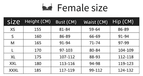Melina Cosplay Size Chart