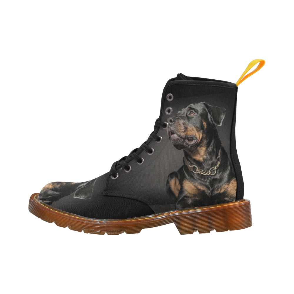 Rottweiler Black Boots For Women