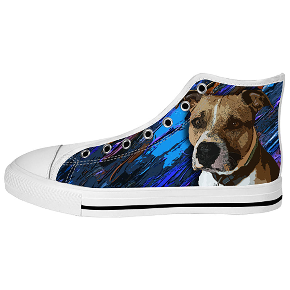 American Staffordshire Terrier Shoes & Sneakers - Custom American ...