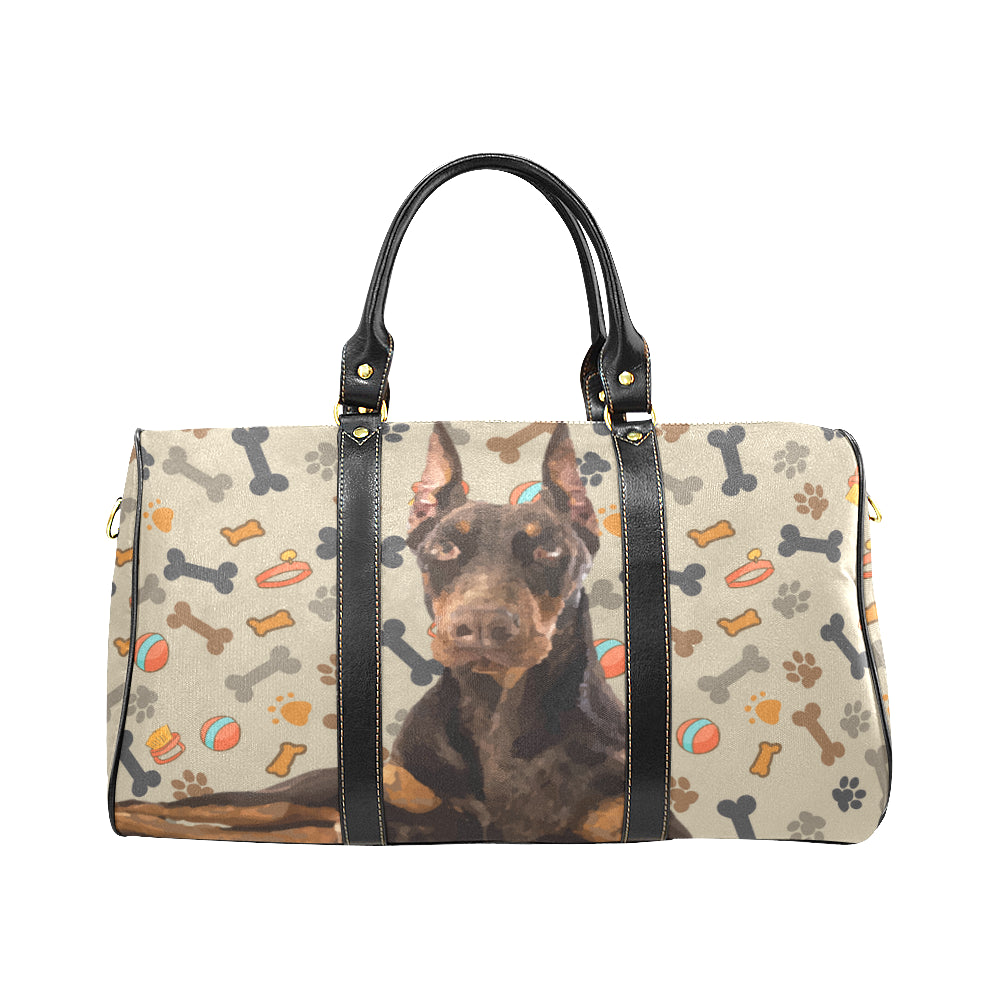 Doberman Dog New Waterproof Travel Bag/Large