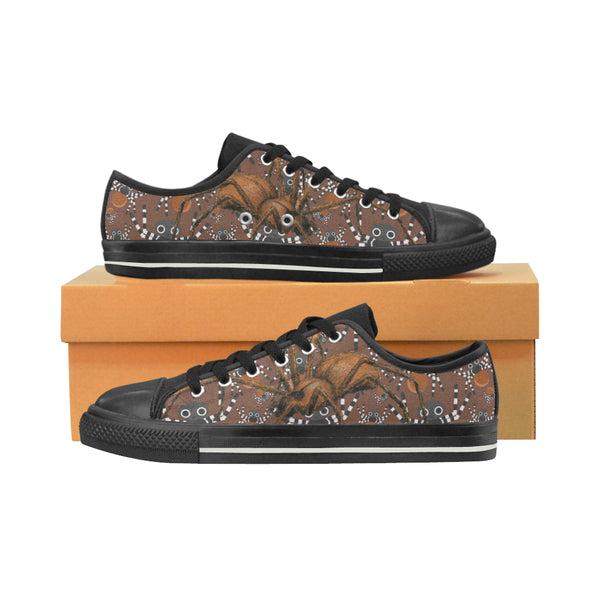 Spider Black Women's Classic Canvas Shoes