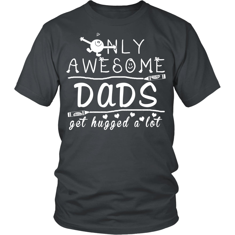Only Awesome Dads Get Hugged A Lot T Shirts, Tees & Hoodies - Grandpa ...