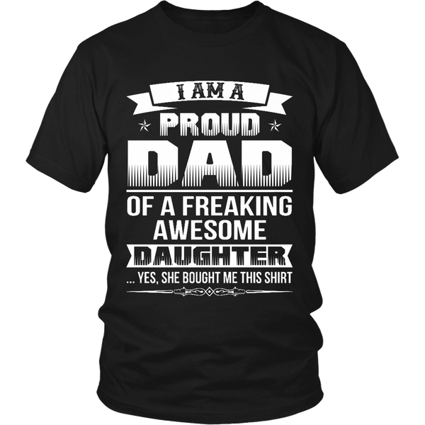 I Am A Proud Dad, Daugther T Shirts, Tees & Hoodies – Dad Shirts | GFT ...