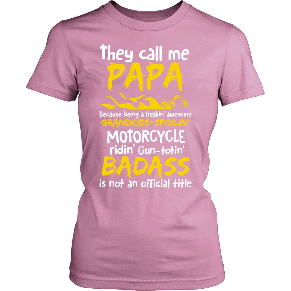 They Call Me Papa Motorcycle T-Shirt - Papa Motorcycle Shirt