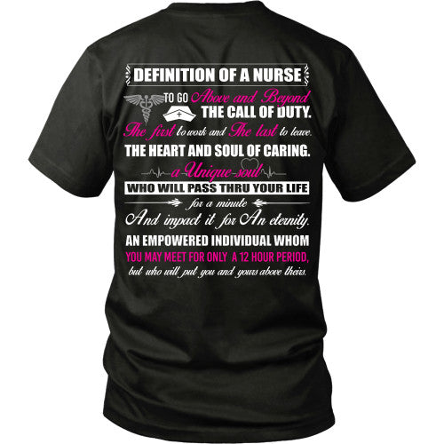 Definition of a Nurse - Nurse Shirt