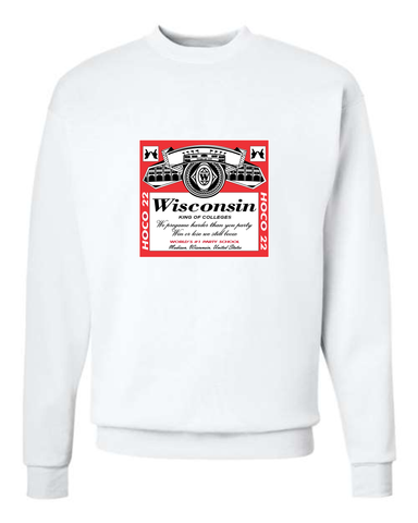 HOCO 22 White Crewneck Sweatshirt