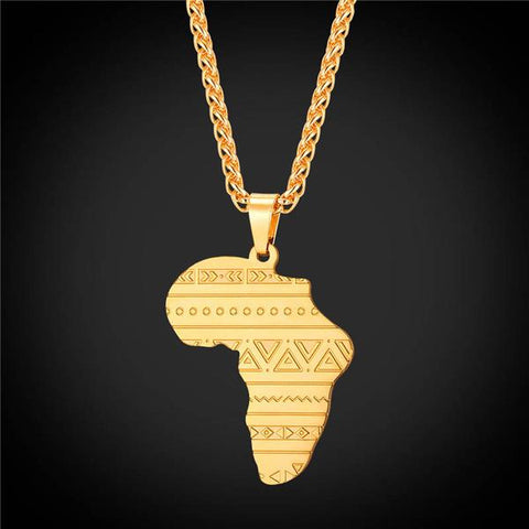 J’tier Africa Map Necklace Collection