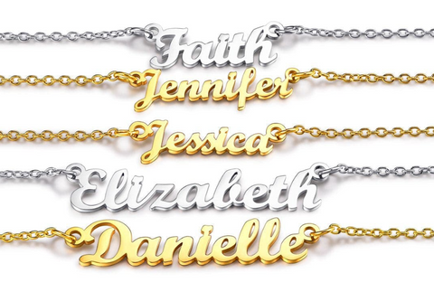 Personalized Name Necklace Name Plate Necklace for Women