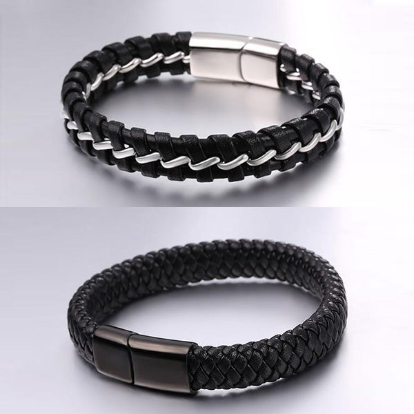 Mens Leather Bracelets - U7 Jewelry