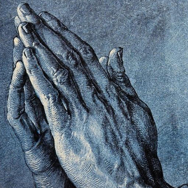 great masterpiece of praying hands painting 