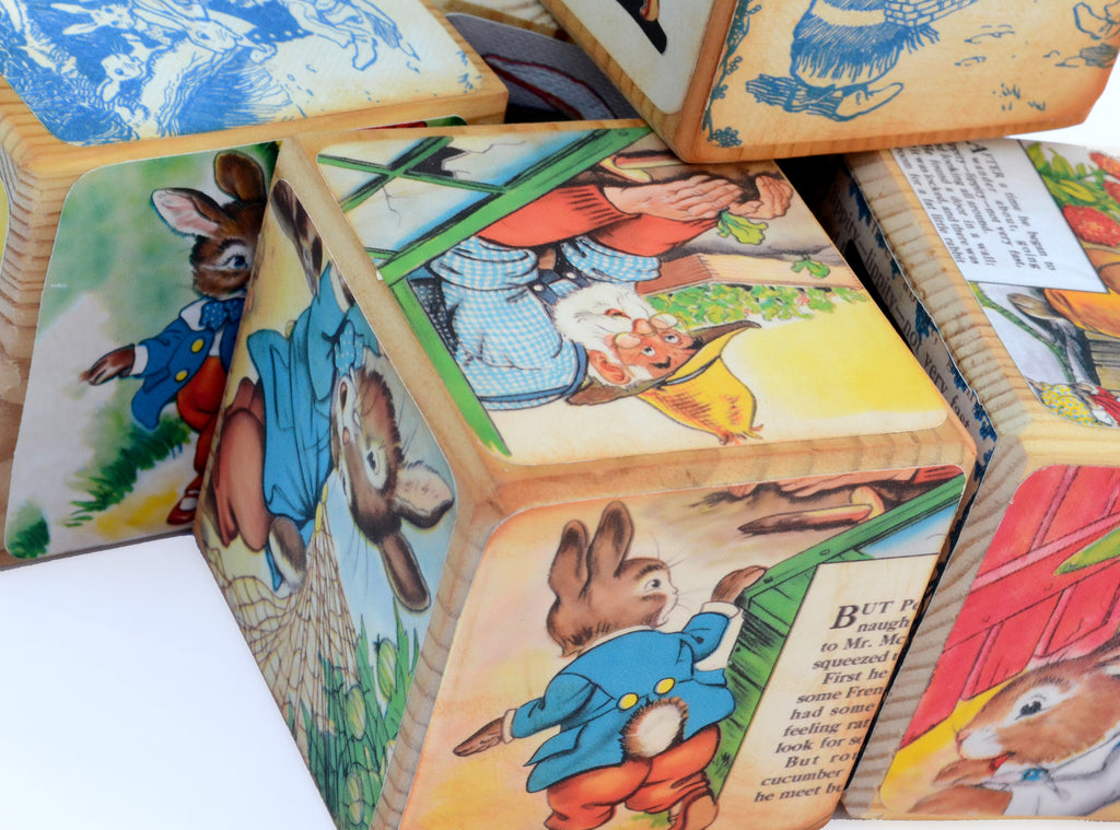 peter rabbit wooden blocks