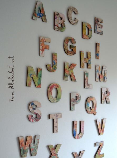 Small Wooden Alphabet, Beatrix Potter Alphabet, Peter ...