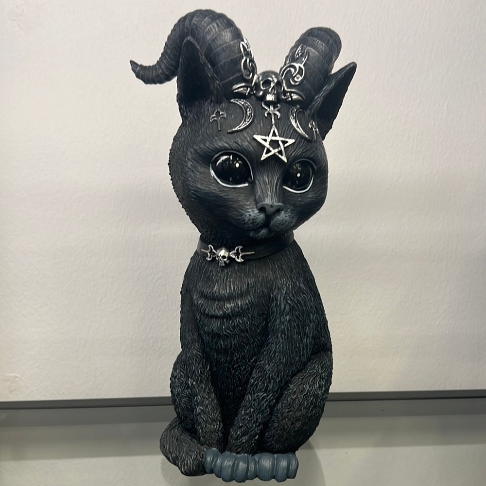 Nemesis Now Large Malpuss Winged Occult Cat Figurine, 24cm, Black