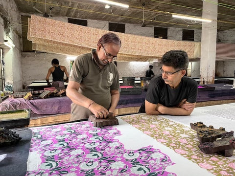 Hand block print artisans in Jaipur