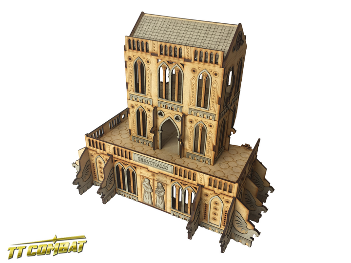 Ruined Cathedral Triforium - Openlock — Tabletop Terrain
