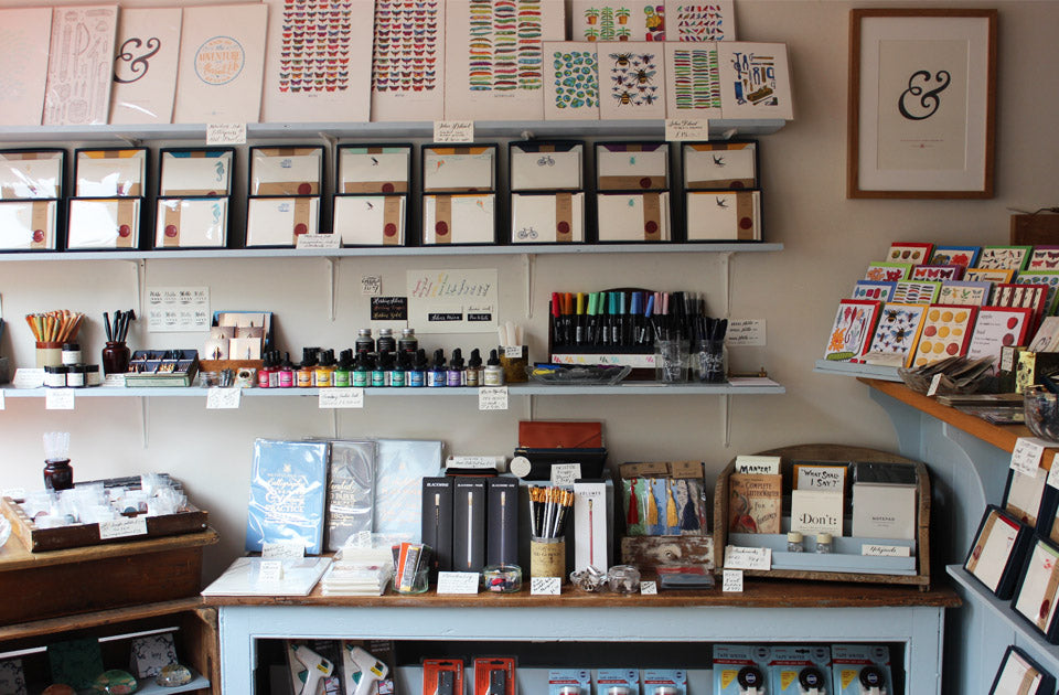 Inside Meticulous Ink's stationery shop