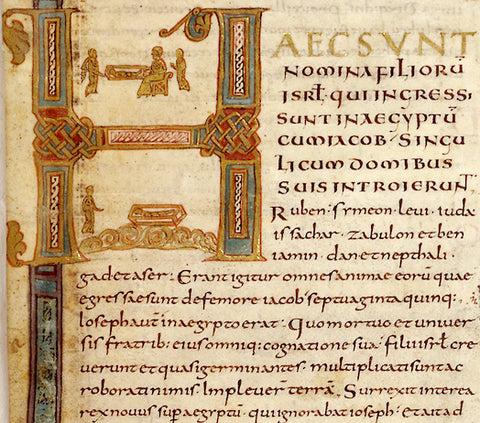 An example of Carolingian Calligraphy - rounded and more consistent.