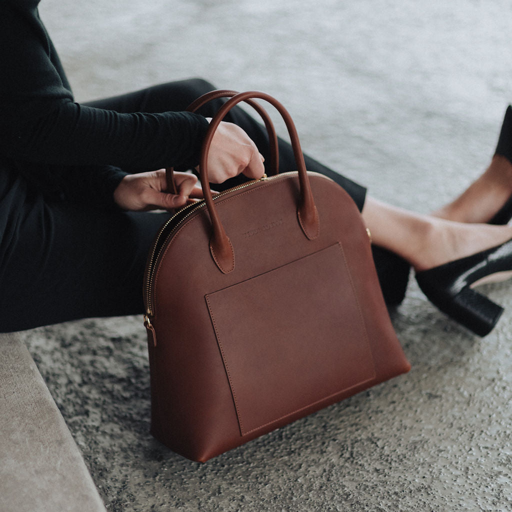 PERFECTLY IMPERFECT: SOMA TOTE - COGNAC