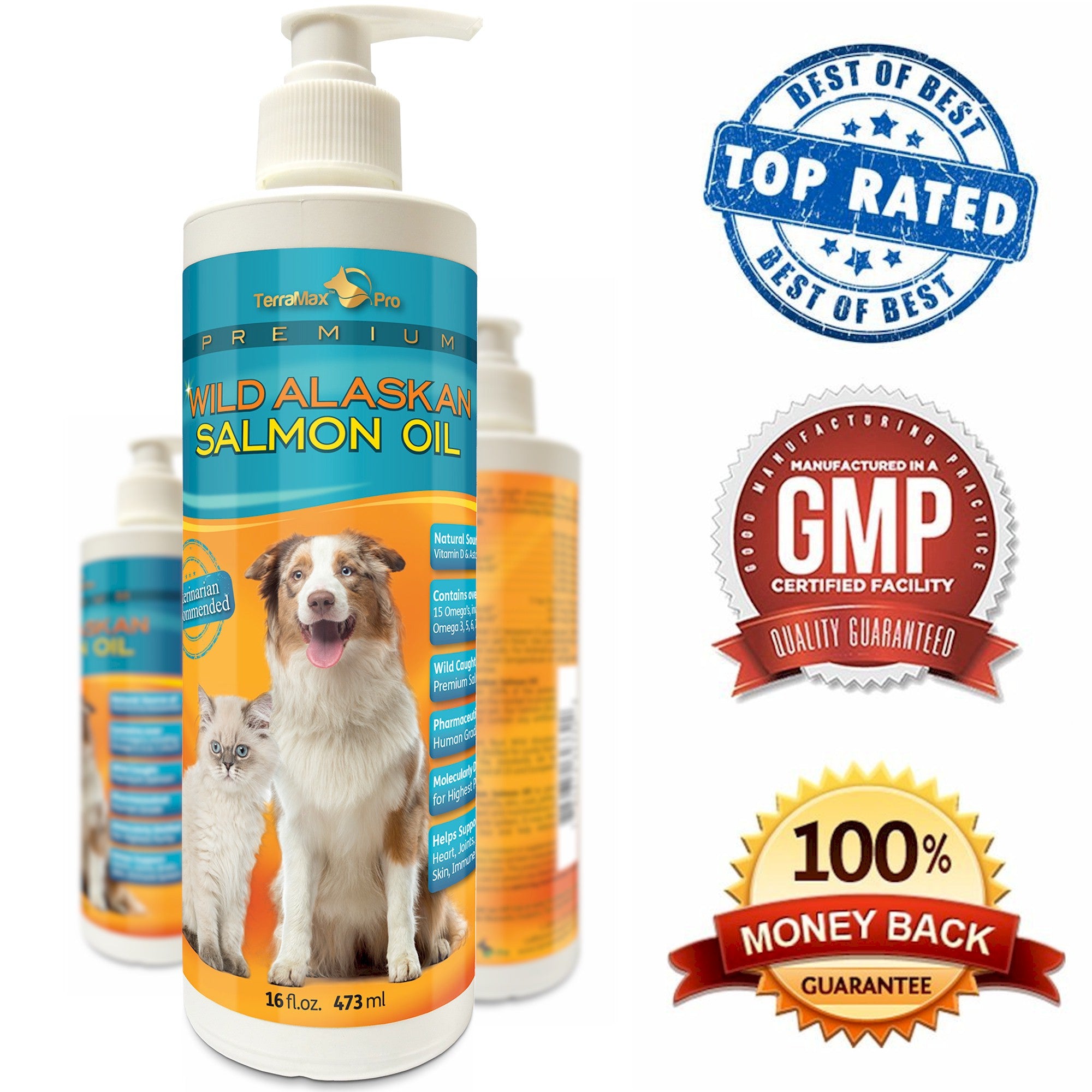 Premium Omega-3 Fish Oil for Dogs and Cats | TerraMax Pro