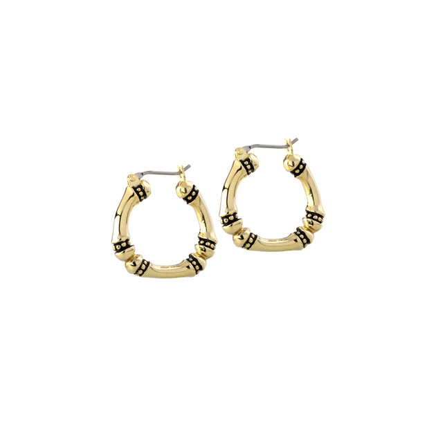 Canias Gold Medium Hoop Earrings | John Medeiros Jewelry Collections