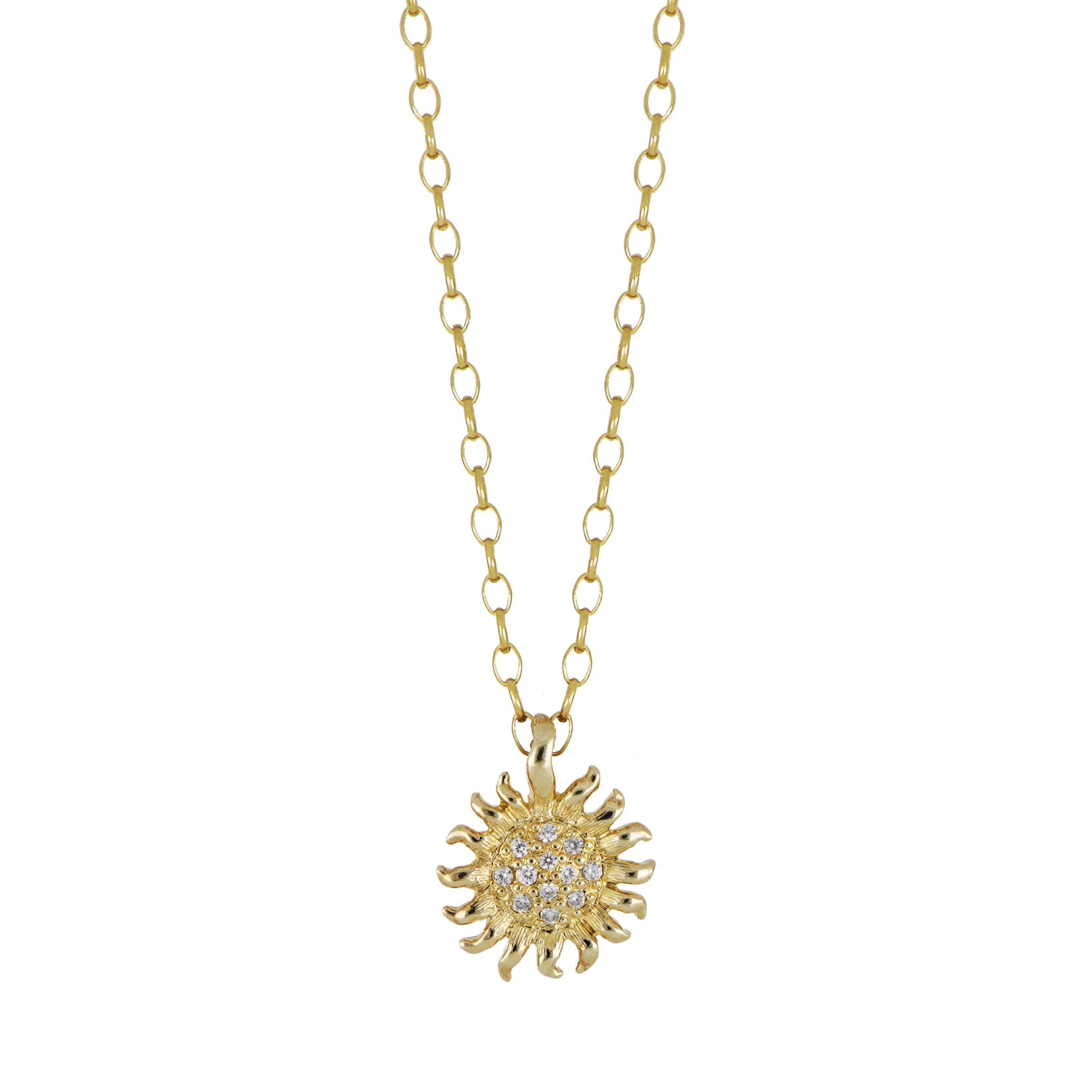 Sunshine Pave CZ Necklace